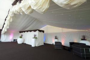 12m starlight pole and drape and dividing curtain